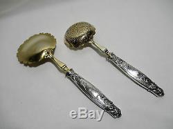 Old Service A Strawberry Art Nouveau Shovel And Sprinkler Silver Jugendstil