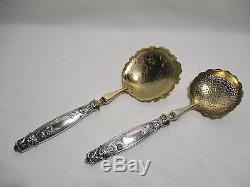 Old Service A Strawberry Art Nouveau Shovel And Sprinkler Silver Jugendstil