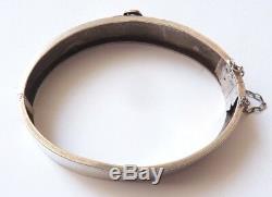 Old Silver Bangle 19th Century Silver Belt Form