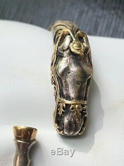 Old Silver Bracelet And Gold Arthus Bertrand Horse Rare