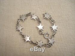 Old Silver Bracelet Pentacrines Stars Of St Vincent Digne Les Bains