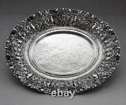 Old Silver Footed Bowl Hallmarked Asia Cambodia Thailand