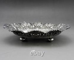 Old Silver Footed Bowl Hallmarked Asia Cambodia Thailand