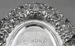 Old Silver Footed Bowl Hallmarked Asia Cambodia Thailand