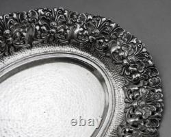 Old Silver Footed Bowl Hallmarked Asia Cambodia Thailand