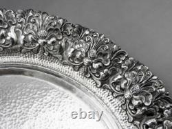 Old Silver Footed Bowl Hallmarked Asia Cambodia Thailand