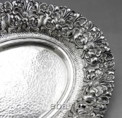 Old Silver Footed Bowl Hallmarked Asia Cambodia Thailand