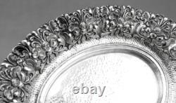 Old Silver Footed Bowl Hallmarked Asia Cambodia Thailand