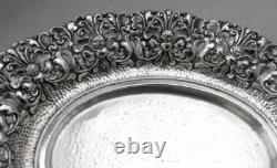 Old Silver Footed Bowl Hallmarked Asia Cambodia Thailand