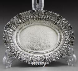 Old Silver Footed Bowl Hallmarked Asia Cambodia Thailand