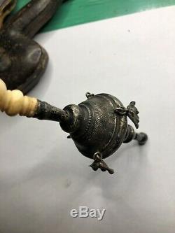 Old Silver Napoleon III Whistle Rattle Silver Silber