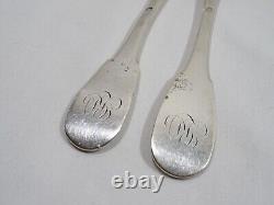 Old Silver Spoon and Fork with Solid Silver Hallmarks