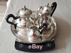 Old Silver Tea Set Silver 800, 1181g