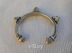 Old Slave Vintage Bracelet Sterling Silver Africa Tuareg 54 Grams Ac23