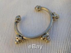 Old Slave Vintage Bracelet Sterling Silver Africa Tuareg 54 Grams Ac23