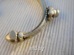 Old Slave Vintage Bracelet Sterling Silver Africa Tuareg 54 Grams Ac23