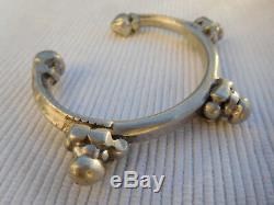 Old Slave Vintage Bracelet Sterling Silver Africa Tuareg 54 Grams Ac23