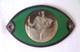 Old Small Car Plate St. Christopher Solid Silver Enamelled