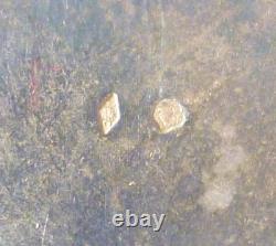 Old Small Car Plate St. Christopher Solid Silver Enamelled