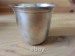 Old Small Solid Silver Cup, Rooster Hallmark