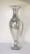 Old Small Solid Silver Vase Decorated With Opal Stone Cabochons