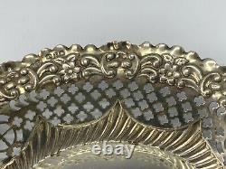 Old Solid Silver Basket Punched In Late 19th Century