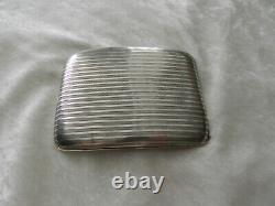 Old Solid Silver Cigarette Case Box