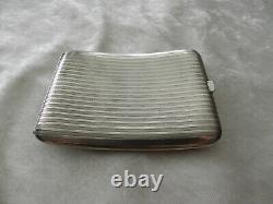 Old Solid Silver Cigarette Case Box