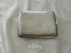 Old Solid Silver Cigarette Case Box