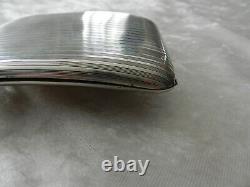 Old Solid Silver Cigarette Case Box