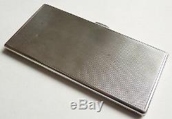 Old Solid Silver Cigarette Case Minerve Art Deco Circa 1930