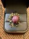 Old Solid Silver/gold Ring With Multicolored Rubies And Sapphires Genuine Size 56