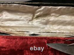 Old Solid Silver Lamb Carving Set, Napoleon III Period