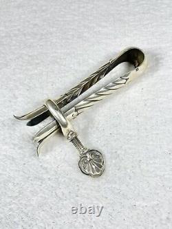 Old Solid Silver Leg Fork