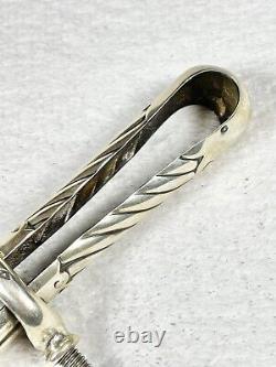 Old Solid Silver Leg Fork