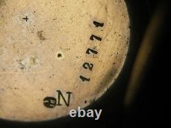 Old Solid Silver Pocket Watch with Gold Decoration Marie Pocket Watch