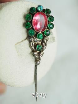 Old Solid Silver Regional Norman Shawl Pin Jewelry