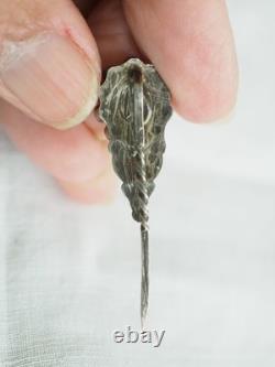Old Solid Silver Regional Norman Shawl Pin Jewelry