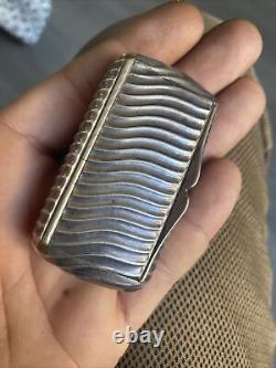 Old Solid Silver Snuff Box @ Nap III Silver