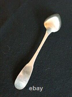 Old Solid Silver Stew Spoon / C/t 02