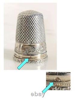 Old Stitching Kit Argent Massif XIX Silver Sewing Etui