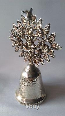 Old Table Bell Tree of Life in Solid Silver 925 Mexico