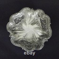 Old Table Center / Sweetware Dish Argent Massif End Of The 19th Century