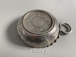 Old Tastevin In Solid Silver With Currency 1 Franc Napoleon III 1859 Snake