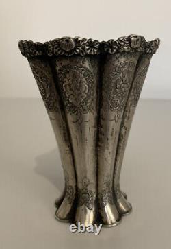 Old Vase Solid Silver Persian Solid Silver 84 Persian Antique Isfahan