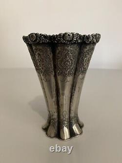 Old Vase Solid Silver Persian Solid Silver 84 Persian Antique Isfahan