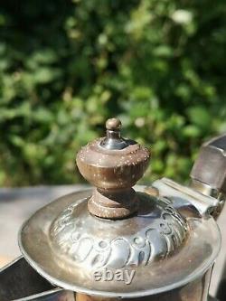 Old Versatier Silver Coffee Maker Massif Sterling English Poisons