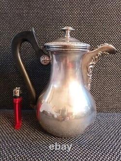 Old Versaver Silver Teapot Massif Goldsmith Veyrat XIX