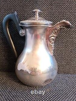 Old Versaver Silver Teapot Massif Goldsmith Veyrat XIX