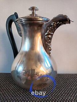 Old Versaver Silver Teapot Massif Goldsmith Veyrat XIX